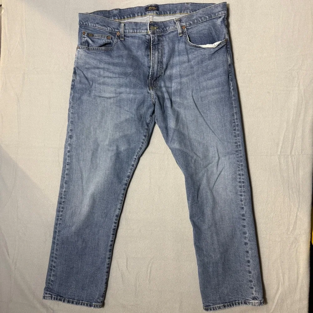 Polo Ralph Lauren‎ Hampton Relaxed Straight Men Jeans 38x30 Blue Excellent Denim